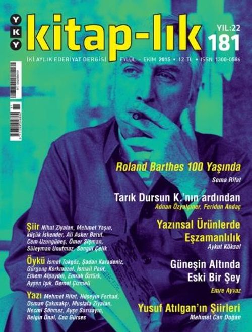 Kitap-lık Sayı:181 Eylül-Ekim 2015
