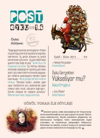 Post Öykü Sayı:6 Eylül-Ekim 2015