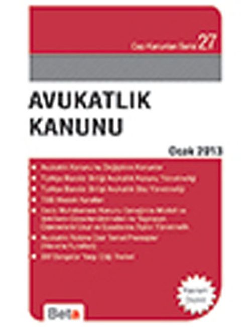 Avukatlık Kanunu / Cep 027