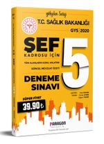 2020 GYS Sağlık Bakanlığı ŞEF Konu ve Mevzuat Özetli 5 Deneme Sınavı 