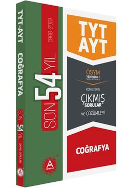 TYT AYT Coğrafya Son 54 Yıl Tamamı Çözümlü Konu Konu Çıkmış Sorular