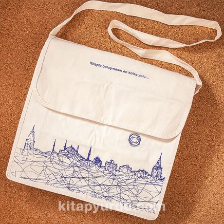 Kitapyurdu Postacı Bez Çanta (İstanbul Desenli)