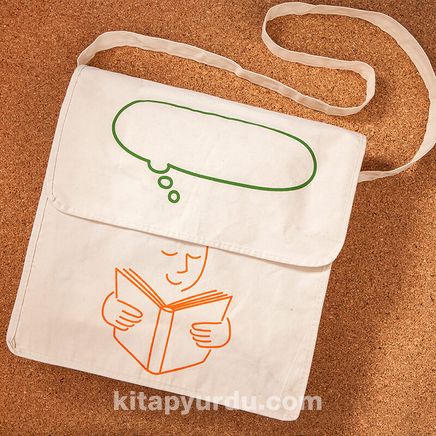 Kitapyurdu Postacı Bez Çanta (Konuşma Balonu Desenli)