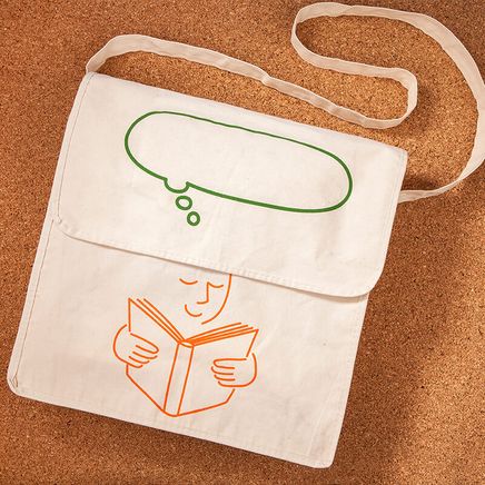 Kitapyurdu Postacı Bez Çanta (Konuşma Balonu Desenli)