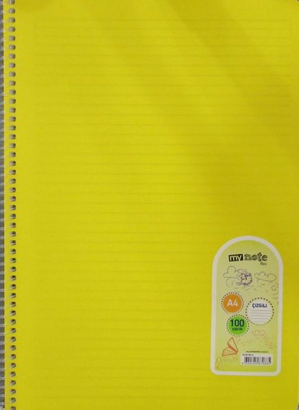 Mynote Flex Defter 100 Yaprak (Spiralli - Düz Çizgili)