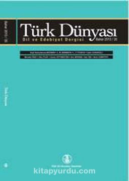 Türk Dünyası Dil ve Edebiyat Dergisi Sayı: 35