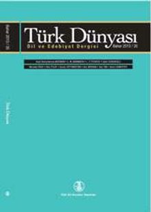 Türk Dünyası Dil ve Edebiyat Dergisi Sayı: 35