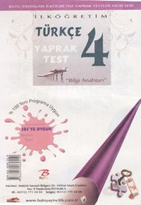 4. Sınıf Türkçe Yaprak Test 
