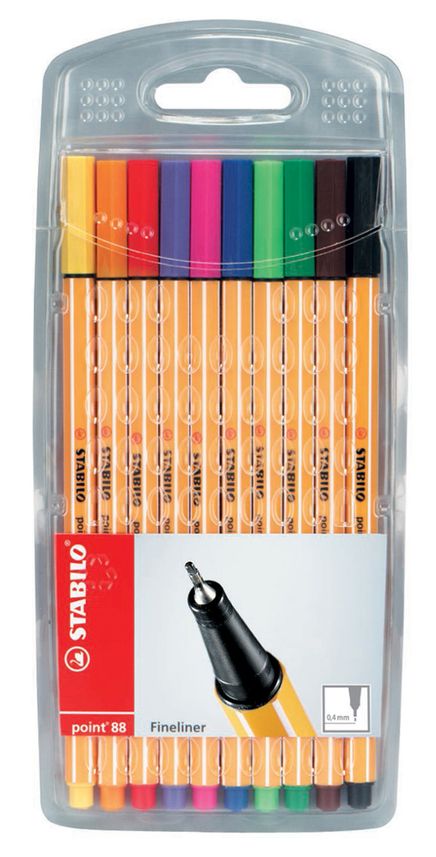 Stabilo Point 88 Keçeli Kalem  (10 Renk)