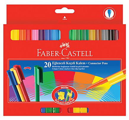 Faber-Castell 112000 Eğlenceli Keçeli Kalem (20'li)