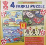 4 Farklı Puzzle / Eğitim Serisi 2 (5+Yaş)