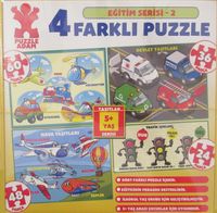 4 Farklı Puzzle / Eğitim Serisi 2 (5+Yaş)