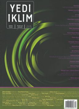 7edi İklim Sayı:306 Eylül 2015 Kültür Sanat Medeniyet Edebiyat Dergisi