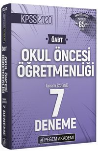 2020 KPSS ÖABT Okul Öncesi Öğretmenliği Tamamı Çözümlü 7 Deneme