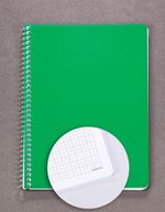 Bookinzi Okul Defteri - 80gr. 70 yaprak  A5 Spiralli Mavi Kareli Defter	