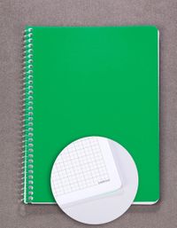 Bookinzi Okul Defteri - 80gr. 70 yaprak  A5 Spiralli Mavi Kareli Defter	