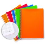 Bookinzi Okul Defteri - 80gr. 70 yaprak  A4 Spiralli Gri Kareli Defter (5'li Set)