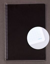 Bookinzi Okul Defteri 80gr. 70 yaprak B5 Spiralli Mavi Kareli Defter