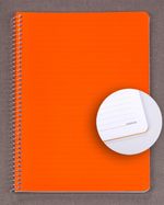 Bookinzi Okul Defteri 80gr. 70 yaprak  B5 Spiralli Gri Cizgili Defter