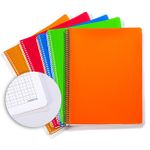 Bookinzi Okul Defteri - 70 gr. 120 yaprak  A4 Spiralli Gri Kareli Defter 5'li Set