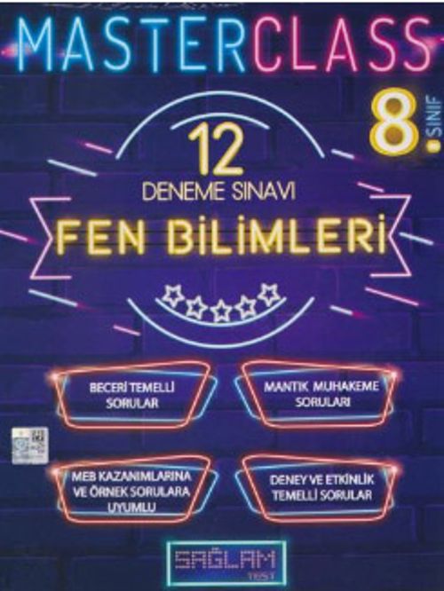 8. Sınıf Master Class Fen Bilimleri 12 Deneme