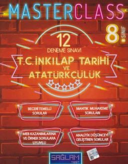 8. Sınıf Master Class T.C. İnkılap Tarihi Ve Atatürkçülük 12 Deneme