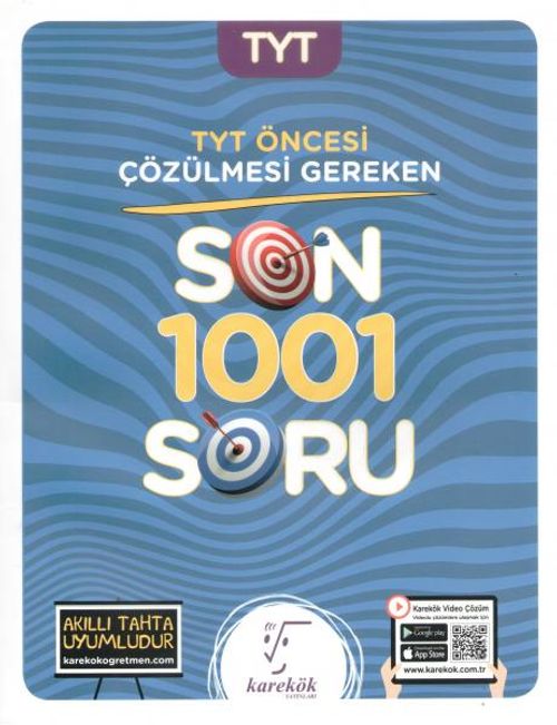 TYT Öncesi Çözülmesi Gereken Son 1001 Soru