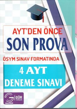 Gür AYT'den Önce Sonra Prova AYT 4 Deneme Sınavı
