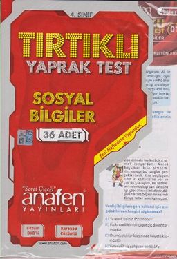 4. Sınıf Sosyal Bilgiler Tırtıklı Yaprak Test (36 Adet)