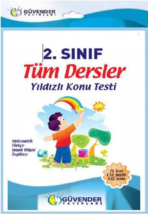 2.Sınıf Tüm Dersler Yıldızlı Konu Testi (76 Test 152 Sayfa)