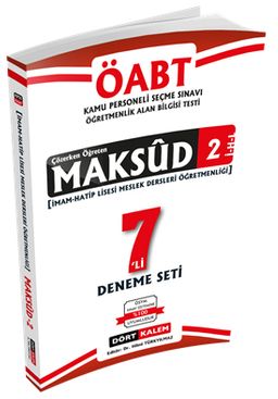 Maksud 2 & ÖABT İmam Hatip Lisesi Meslek Dersler Öğretmenliği Tamamı Çözümlü 7'li Deneme Seti