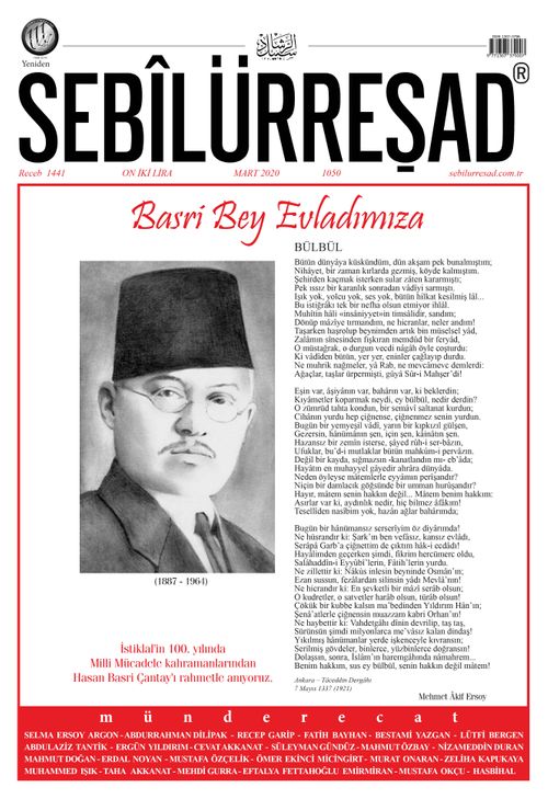 Sebilürreşad Dergisi Sayı:1050 Mart 2020