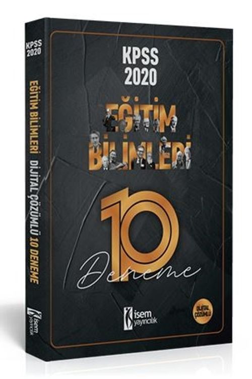 İsem 2020 KPSS Eğitim Bilimleri Dijital Çözümlü 10 Deneme