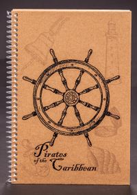 Bookinzi Okul Defteri (Taslamalı) 80gr. 70 yaprak Çizgili - Korsan Serisi - Dümen