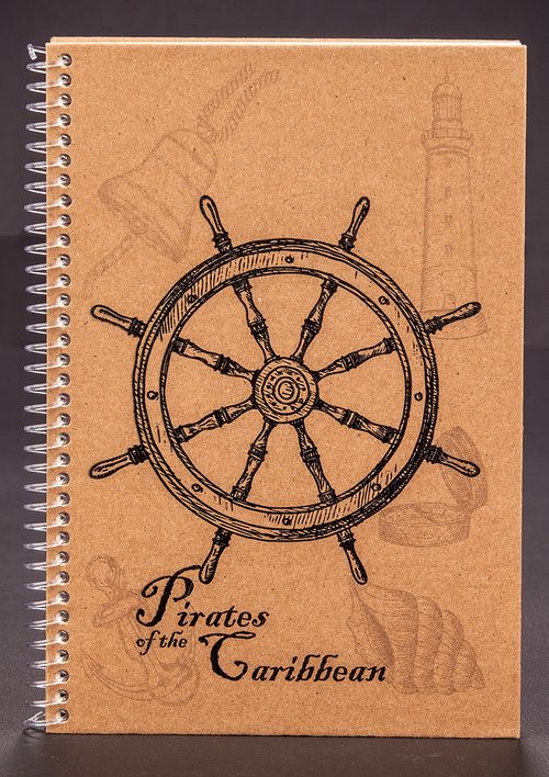 Bookinzi Okul Defteri (Taslamalı) 80gr. 70 yaprak Çizgili - Korsan Serisi - Dümen