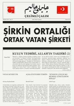 Çelimli Çalım Türk Milliyetçilerinin Mecmuası Aylık Dergi Yıl:2 Sayı:15
