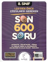 8. Sınıf Lgs'den Önce Çözülmesi Gereken Son 600 Soru