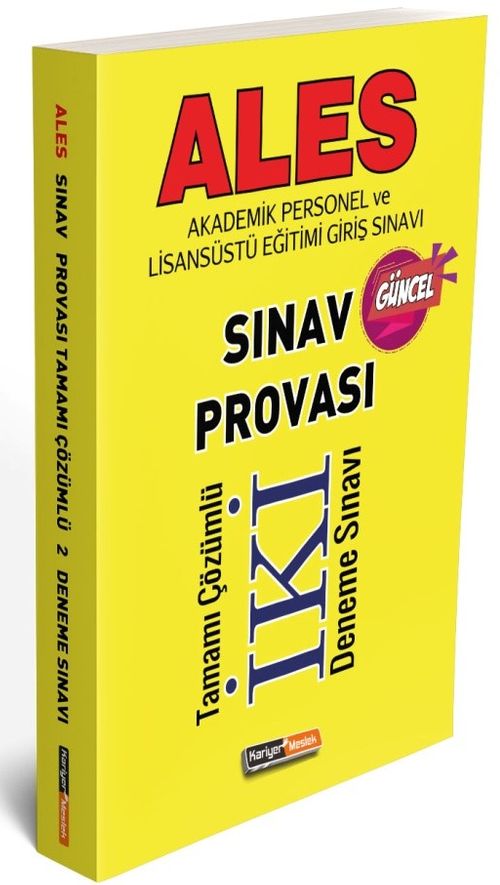2021 ALES Sınav Provası Tamamı Çözümlü 2 Deneme Sınavı 