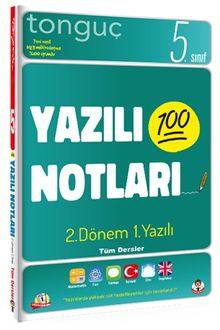 5. Sınıf Yazılı Notları Tüm Dersler 2. Dönem 1. Yazılı