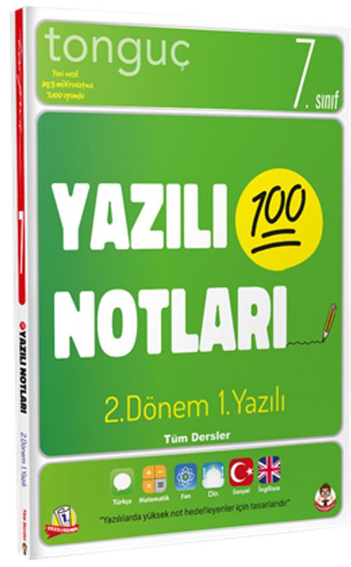 7. Sınıf Yazılı Notları Tüm Dersler 2. Dönem 1. Yazılı
