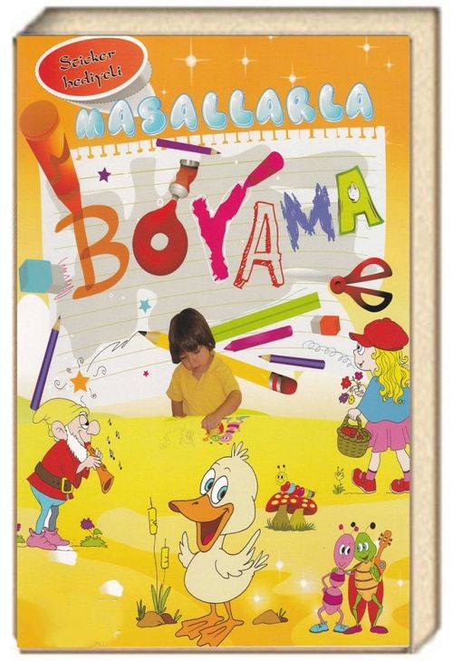 Masallarla Boyama (Kalın Boyama-Sticker Hediyeli)