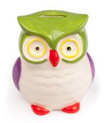 Kitap Yurdu Porselen Kumbara / w-Owl Money Bank