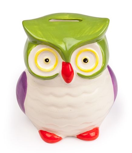 Kitap Yurdu Porselen Kumbara / w-Owl Money Bank