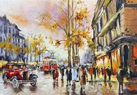 İstanbulda Akşamüstü 500 Parça Puzzle (48x34 Kod:3563)