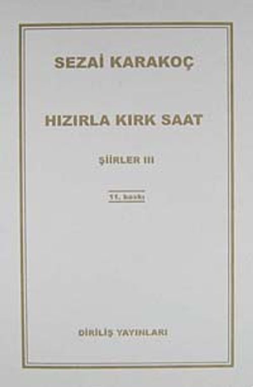 Hızırla Kırk Saat Şiirler -III