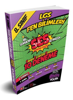 LGS 8.Sınıf SES Getirecek Fen Bilimleri 10 Deneme 