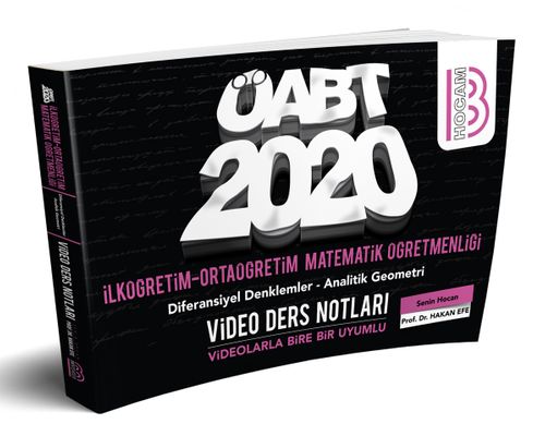 2020 ÖABT İlköğretim ve Ortaöğretim Matematik Öğretmenliği Diferansiyel Denklemler - Analitik Geometri Video Ders Notları 