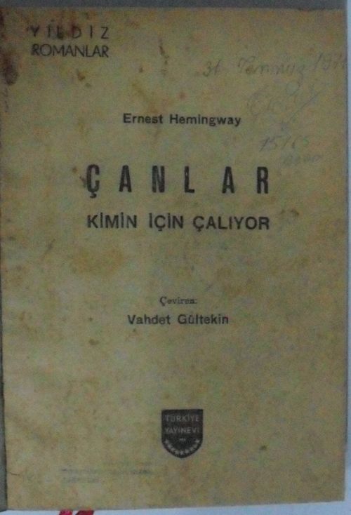 Çanlar Kimin İçin Çalıyor Kod: 10-H-6