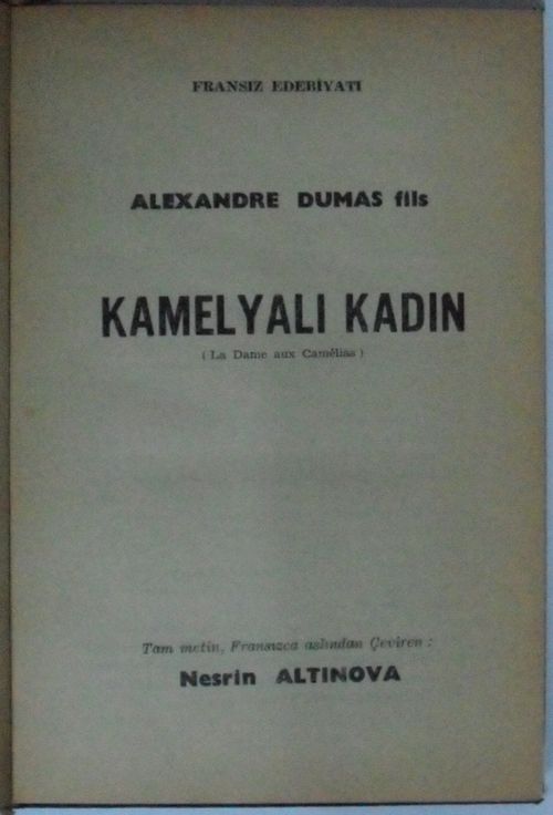 Kamelyalı Kadın Kod: 10-H-10