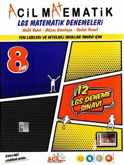 8. Sınıf LGS Acil Matematik 12'li Denemeleri